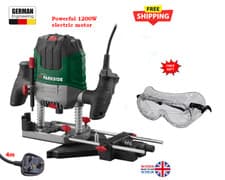 Image of Electric Plunge Router 1200W Variable Speed Woodworking Carpentry Power Tool