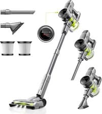 Image of Cordless Vacuum Cleaner KCV01, 26KPA 250W Hoover Cordless,40 Mins Runtime
