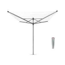 Image of Brabantia Lift-O-Matic 50m 4 Arm Rotary Airer Dryer With Ground Spike Garden New