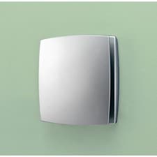 Image of HiB Breeze Matt Silver Wall Mounted Extractor Fan with Timer and Humidity Sensor
