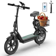 Image of AOVOPRO ESBS 14" Electric Scooter with seat Up to 25 Miles 20km/h Commuter Stock