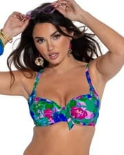 Image of Pour Moi Getaway Bikini Top Convertible Underwired Womens Swimwear 80012R