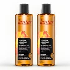 Image of Farmona Jantar Regenerating Shampoo 2x 300ml Chelating 5in1 With Amber Essence