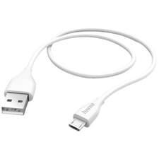 Image of Hama 00201587 USB charging cable USB-A to Micro-B White 1.50m