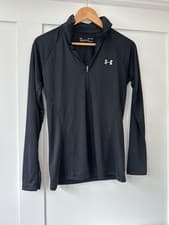 Image of Under Amour Black Light Weight Long sleeve Zip Women’s Brand new Size 10(s) Top