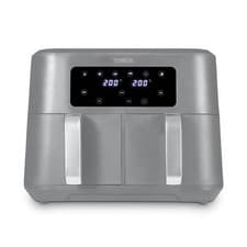 Image of Dual Basket Air Fryer by Tower Vortx 8.5L, 2400W, T17137CGRY, Grey & Chrome