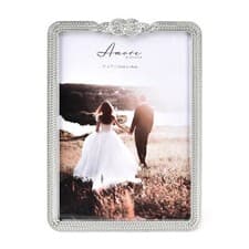 Image of Amore Silverplated Infinity 3D Knot Frame - 5" x 7"