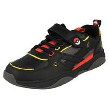Image of Pokémon Collection By Clarks Childrens Character Detailed Trainers - Grip Pearl