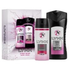 Image of Lynx Attract For Her Gift Set 1 x Body Wash 1 x Body Spray Ladies Girls