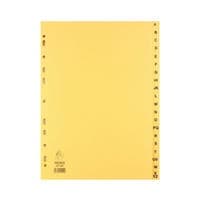 Image of Buff A4 20-Part A-Z Index For A4 Ring Binders or Lever Arch Files WX26011