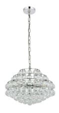 Image of Chrome Color Crystal Balls Chandelier Dining Room Ceiling Light Fixture 18"