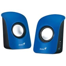 Image of Genius SP-U115 USB Powered Multimedia Stereo PC Computer Speakers - Blue / Black