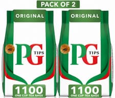 Image of PG Tips Catering One Cup Tea Bags - 2x1100 | Bulk Pack For Catering