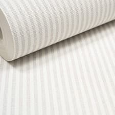 Image of Pale Grey Stripe Wallpaper White Textured Slightly Imperfect Feature Wall Lounge