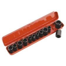 Image of WallDrive Impact Socket Set 12 Piece 3/8" Square Drive Metric/Imperial Sockets