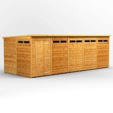 Image of Shed | Power Pent Garden Sheds | Security Shed | Sizes 16x4 up to 20x8
