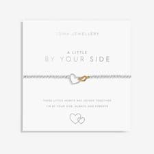Image of Joma Jewellery Silver Plated Beaded Bracelet A Little BY YOUR SIDE + Gift Bag