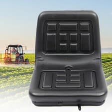 Image of Universal Waterproof Seat Tractor Dumper Forklift Mower Digger Adjustable Black