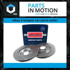 Image of 2x Brake Discs Pair Vented Front 298mm BBD5504 Borg & Beck Set 4144135000 New