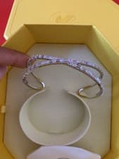 Image of Swarovski Hyperbola Cuff Bracelet Infinity Large brand new genuine + bag💕❤️