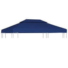 Image of vidaXL 2-Tier Gazebo Top Cover Canopy Replacement Sun Shelter Multi Colours