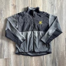 Image of Iowa Hawkeyes fleece jacket in grey and black ( Size XL )