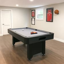Image of 6 foot American Style Pool Table with Ball Return - Accessories Included