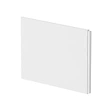 Image of Nuie Acrylic P-Shape Shower Bath End Panel 510mm H x 700mm W - Gloss White