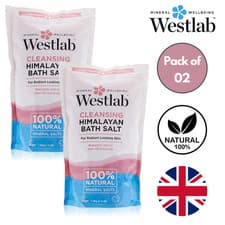 Image of 2 x Westlab Himalayan Bath Salt 1kg - 100% Natural Mineral Salt Cleansing