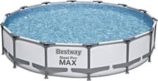 Image of Bestway 14ft Steel Pro MAX Swimming Pool Set Above Ground Garden Family Kids Poo