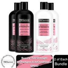Image of Tresemme 2x Shampoo & 2x Conditioner Bundle 680ml Each - Beauty-Full Strength