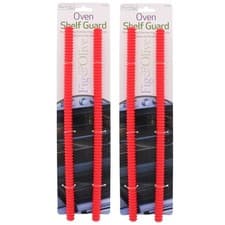Image of 4 Silicone Rubber Protecta Shelfguard Oven Shelf & Tray Safety Protection Strip