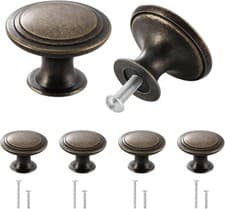 Image of 4pcs Drawer Knobs Vintage, Antique Bronze Door Knobs, Cupboard Handles Knobs