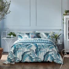 Image of Sanderson Palmhouse Duvet Cover Set King Size Eucalyptus