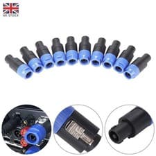 Image of 10Pcs Speakon Connector Male Plug Speaker 4 pin Type Audio Cable Connector