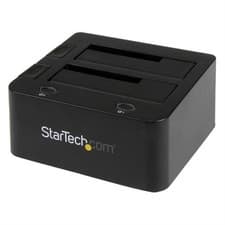 Image of StarTech Dual-Bay USB 3.0 to SATA and IDE Hard Drive Docking Station USB Hard...