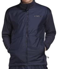 Image of adidas Terrex Mens Jacket L Blue Multi Wind Fleece Full Zip GU6502