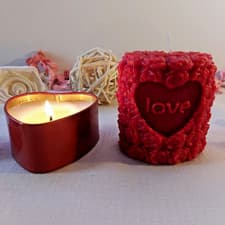 Image of Scented Candle Love Heart soy wax