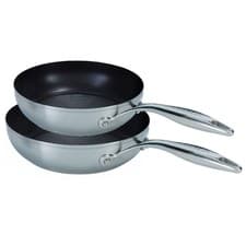 Image of Circulon Frying Pan in Stainless Steel Durable Non Stick Cookware - Pack of 2