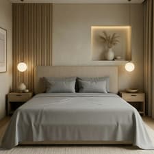 Image of Luxury Flat Sheets Egyptian Cotton 200TC Hotel Quality Single Double King Super