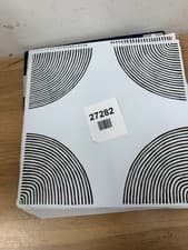 Image of FloorPops WallPops Peel and Stick Vinyl Floor Tiles - White/Black, Pack of 10