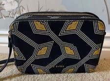 Image of BNWT Ted Baker Small Blue Body Camera Bag with Yellow Lip Design