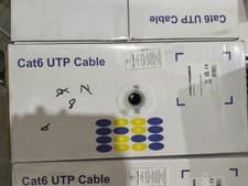 Image of White Cat6 Network Cable Unshielded 305m UTP - PP01225 PRO POWER