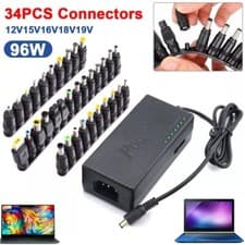 Image of 96W Universal Laptop Power Supply Charger AC To DC 12V/15V/16V/18V/19V Adapter .