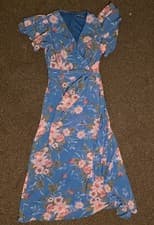 Image of SHEIN Belle Elegant Floral Ruffle Off-The-Shoulder Bridesmaid Dress