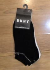 Image of 3 Pack Women's Ladies DKNY Trainer Liner Ankle Socks One Size UK 4-7