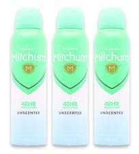 Image of Mitchum Women Unscented Antiperspirant & Deodorant 150ml x 3