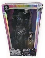 Image of Rainbow High Shadow High Shanelle Onyx Grayscale 28cm Fashion Doll Black Hair