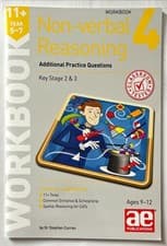 Image of Unused 11+ Non-Verbal Reasoning Year 5-7 Workbook 4 AE NVR Practice Questions