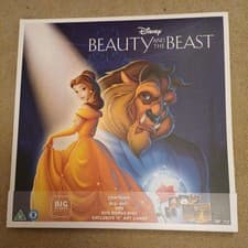 Image of Rare BEAUTY & THE BEAST - BIG SLEEVE EDITION BLU-RAY & DVD + 4-ART CARDS, VGC
